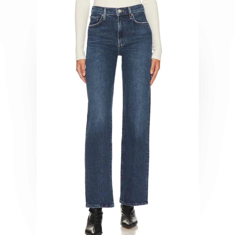 Agolde Harper Mid Rise Straight Jean in Tempo